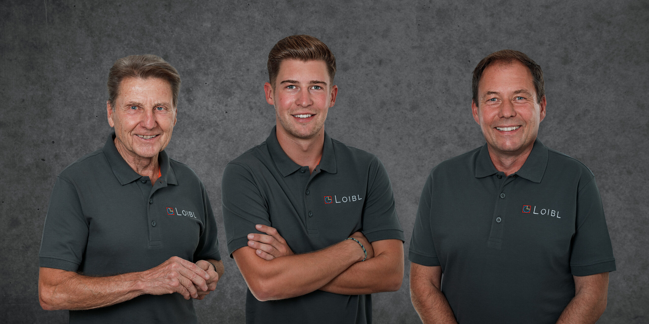 Günter, Martin und Luca Loibl, Gründer Geschäftsführer des Malermeisterbetriebs Loibl